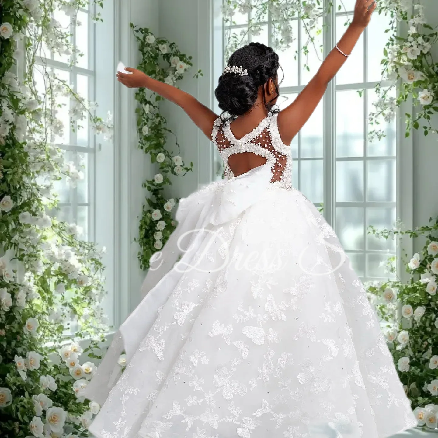 White Flower Girl Dress for Wedding Tulle Puffy Butterfly Applique Kids Birthday Party First Holy Communion Ball Gowns Custom
White Flower Girl Dress for Wedding Tulle Puffy Butterfly Applique Kids Birthday Party First Holy Communion Ball Gowns Custom