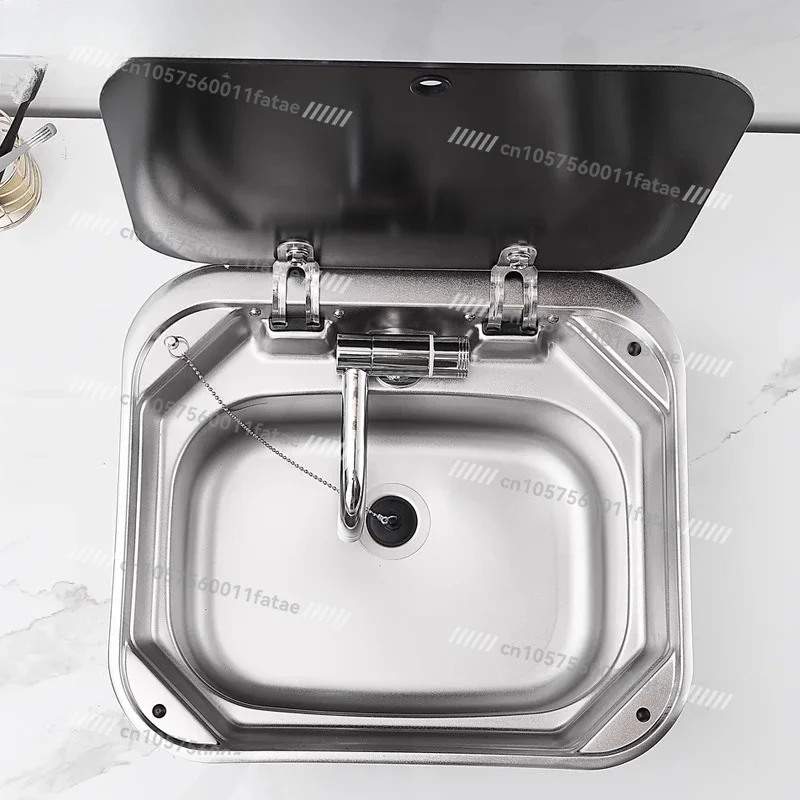RV Sink with Cover Kitchen Wash Basin Vegetable Basin Folding Clamshell Single Slot Stainless Steel Square Sink Household
RV Sink with Cover Kitchen Wash Basin Vegetable Basin Folding Clamshell Single Slot Stainless Steel Square Sink Household