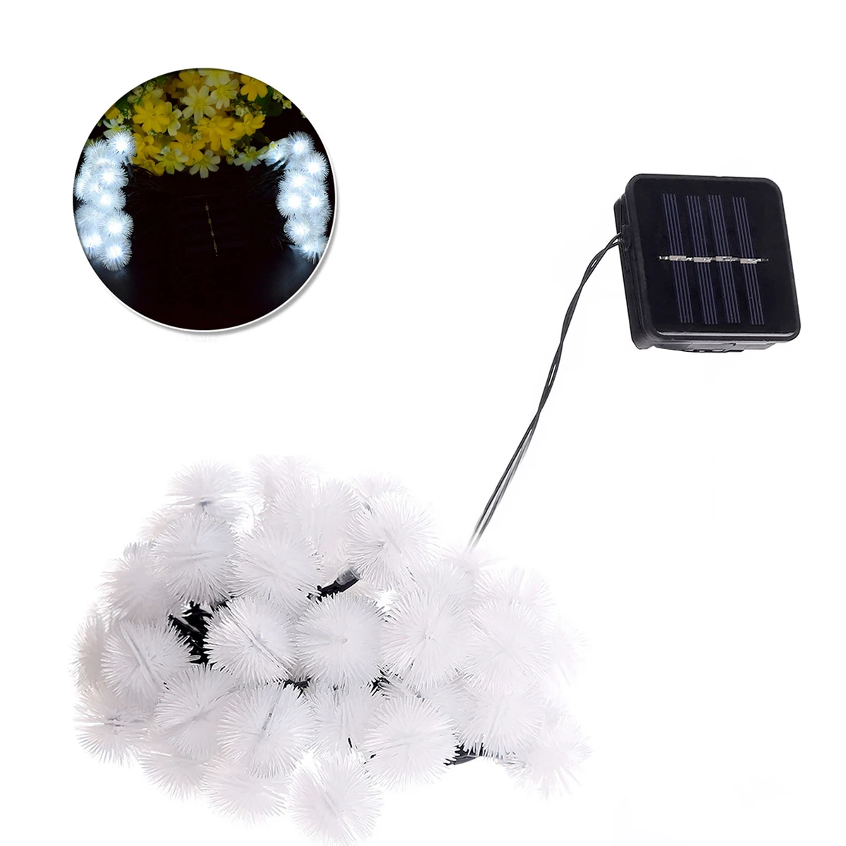 6.35M 30 LED Solar String Lights Fuzzy Ball Light Outdoor Waterproof Fairy Lights for Christmas Wedding Party Home Bedroom Garde
6.35M 30 LED Solar String Lights Fuzzy Ball Light Outdoor Waterproof Fairy Lights for Christmas Wedding Party Home Bedroom Garde
