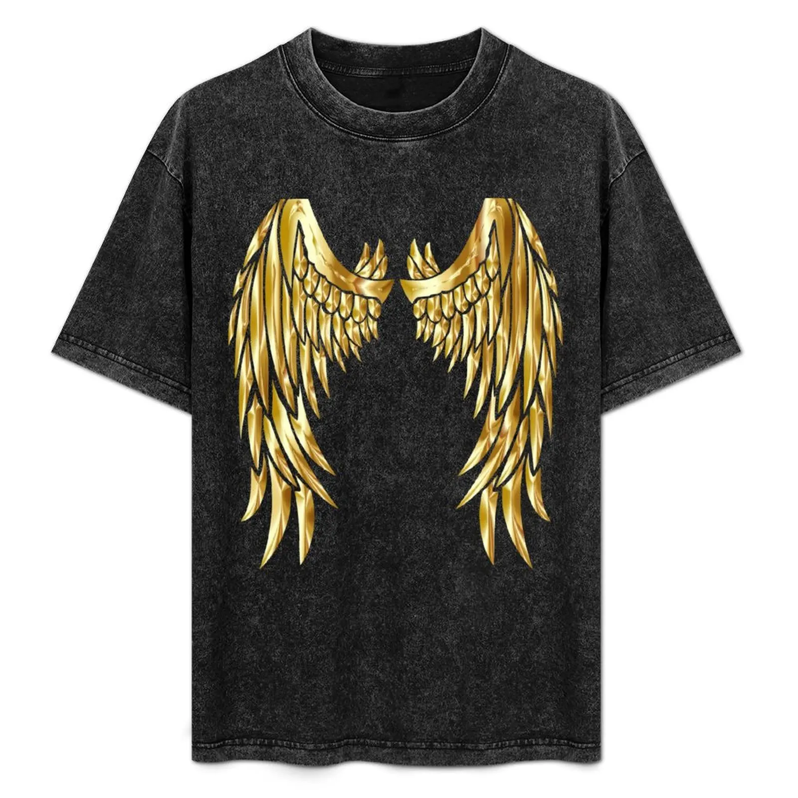 Gold Angel Wings T-Shirt Halloween Casual T-Shirt
Gold Angel Wings T-Shirt Halloween Casual T-Shirt