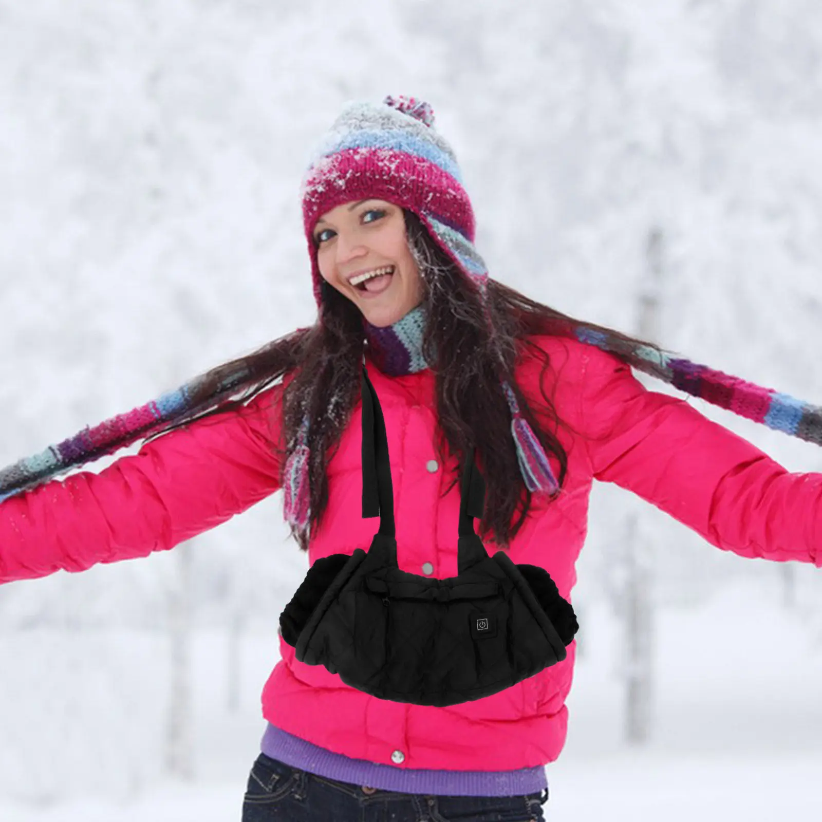 USB Powered Hand Muff Electric Heated Warmer Bag Portable Hanging Muff Winter Hand Warmer for Outdoor Use Winter Supply
USB Powered Hand Muff Electric Heated Warmer Bag Portable Hanging Muff Winter Hand Warmer for Outdoor Use Winter Supply