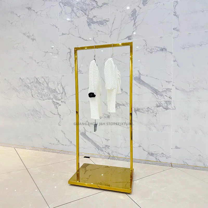 Customized. Factory Shiny Simple Classic Metal Retail Clothing Display Stand Clothes Display Garment Showroom Boutique Clot
Customized. Factory Shiny Simple Classic Metal Retail Clothing Display Stand Clothes Display Garment Showroom Boutique Clot