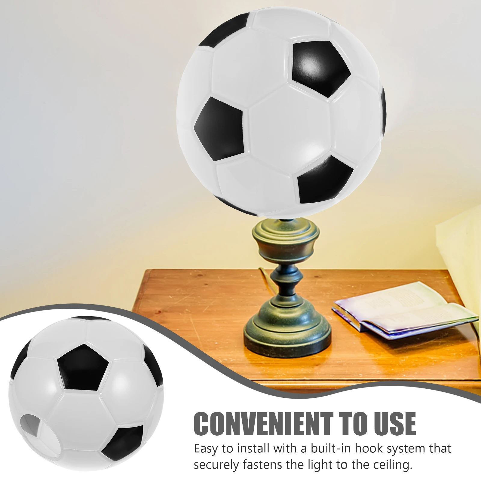 Creative Football Lamp Shade 20cm Basketball Bedroom Hallway Entrance Corridor Plastic Outdoor Post Wall Cover Globe
Creative Football Lamp Shade 20cm Basketball Bedroom Hallway Entrance Corridor Plastic Outdoor Post Wall Cover Globe