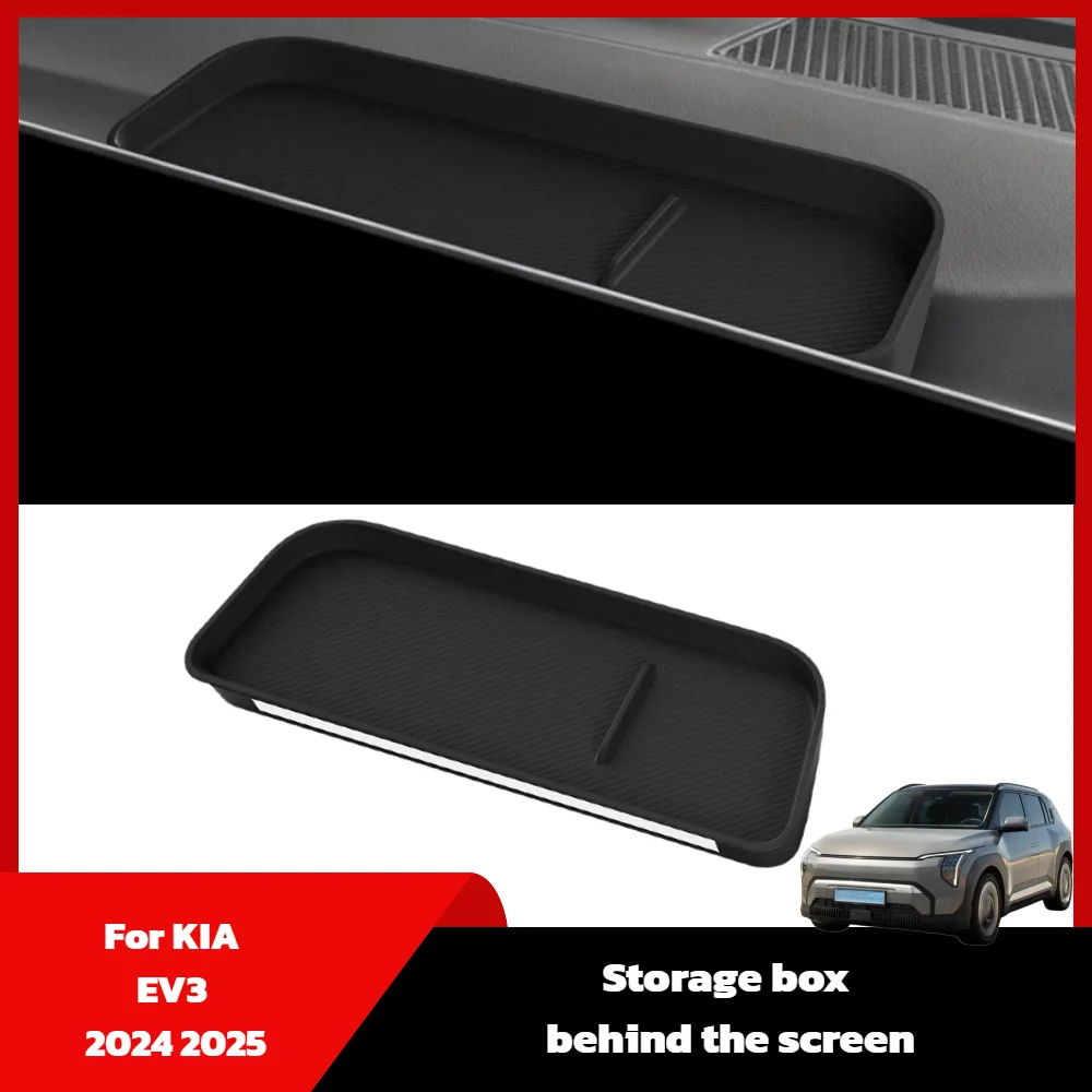 For KIA EV3 2024 2025 Dashboard Tray Organizer Storage Box Behind Display Screen Car Interior Accessories Silicone Black
For KIA EV3 2024 2025 Dashboard Tray Organizer Storage Box Behind Display Screen Car Interior Accessories Silicone Black