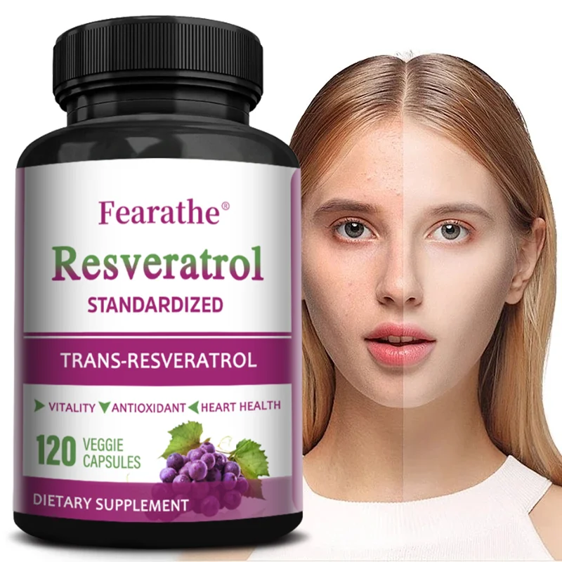 Resveratrol Capsules, Antioxidant Supplement, Support Cardiovascular Joint Brain Skin Health, Healthy Aging & Immune Wellness
Resveratrol Capsules, Antioxidant Supplement, Support Cardiovascular Joint Brain Skin Health, Healthy Aging & Immune Wellness