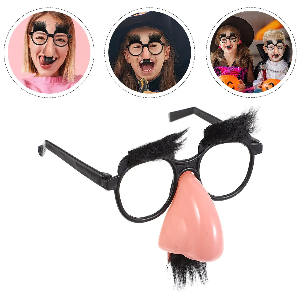 2Pcs Mustache Glasses Clown Prank Eyewear Funny Halloween Carnival Party Comfortable Lightweight Halloween Glasses for Adults
2Pcs Mustache Glasses Clown Prank Eyewear Funny Halloween Carnival Party Comfortable Lightweight Halloween Glasses for Adults
