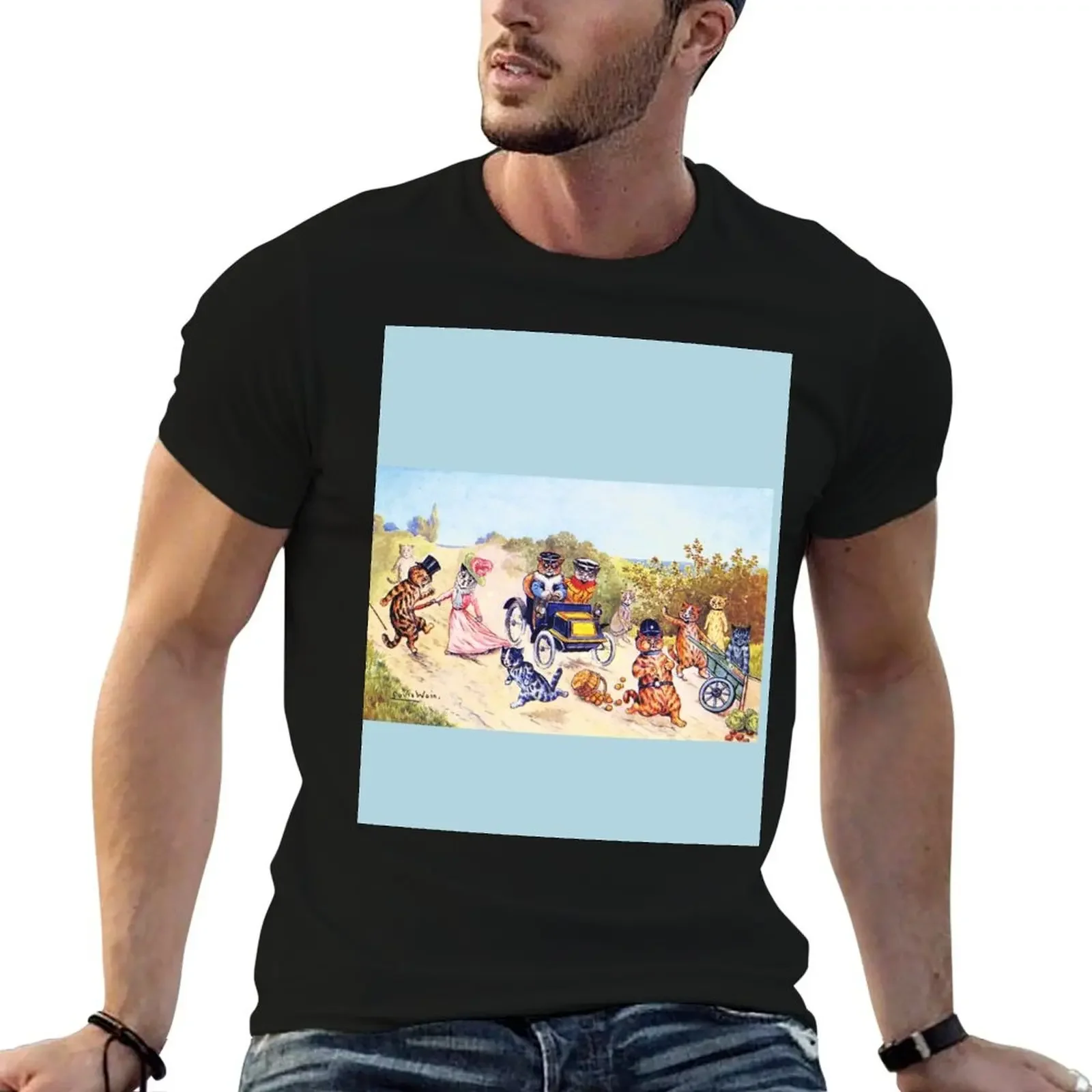 Cats in Cars by Louis Wain T-Shirt animal prinfor boys korean fashion funny gifts t shirts for men cotton
Cats in Cars by Louis Wain T-Shirt animal prinfor boys korean fashion funny gifts t shirts for men cotton