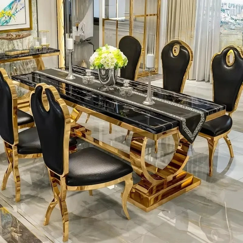 Luxury Restaurant Restaurant Gold White Stainless Steel Marble Glass Dining Table ,only Dining Table , no chair
Luxury Restaurant Restaurant Gold White Stainless Steel Marble Glass Dining Table ,only Dining Table , no chair