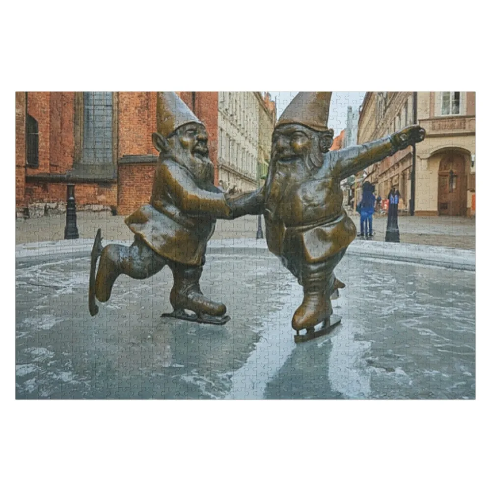 Thinking of Wroclaw - Gnomes Ice Skating Jigsaw Puzzle With Personalized Photo Custom Name Wood Puzzle
Thinking of Wroclaw - Gnomes Ice Skating Jigsaw Puzzle With Personalized Photo Custom Name Wood Puzzle