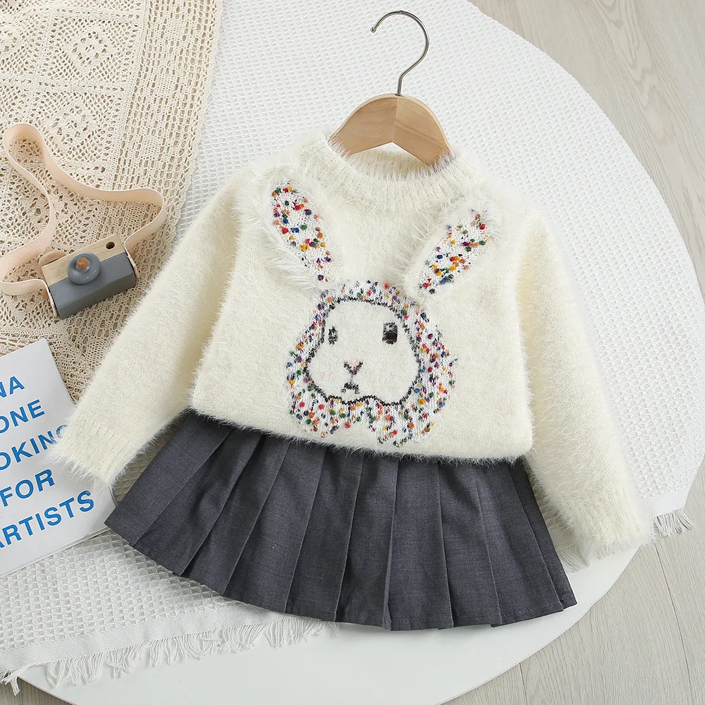 Girls Dress Clothes Sets Spring Autumn Children Woolen Jersey Sweaters Tops Skirts Kids Cute Suit For Baby Knitted Outfits 5 6Y
Girls Dress Clothes Sets Spring Autumn Children Woolen Jersey Sweaters Tops Skirts Kids Cute Suit For Baby Knitted Outfits 5 6Y