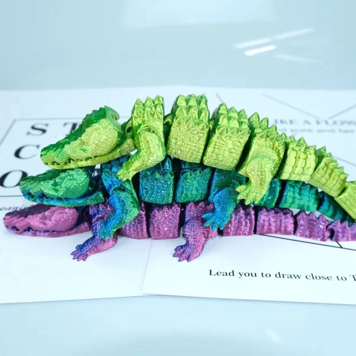 21cm Crocodile Toys Full Body Joints Creative Animal Model Crafts Ornaments Home Desktop Decoration Figurines Statue Gifts
21cm Crocodile Toys Full Body Joints Creative Animal Model Crafts Ornaments Home Desktop Decoration Figurines Statue Gifts