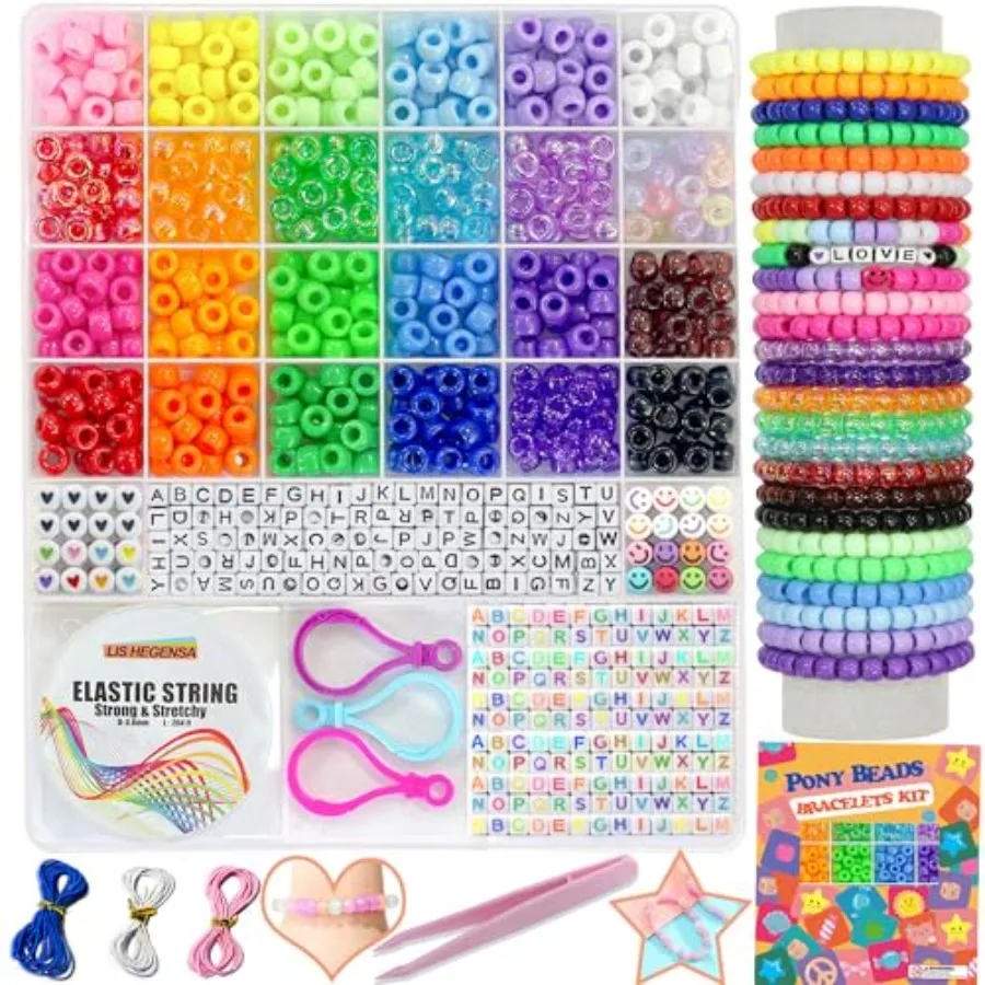 Quality Assurance Pony Beads Bulk, Kandi Beads for Necklace Jewelry Making Hair Braiding, Bracelets Making Kits, Hair Bead, Bra
Quality Assurance Pony Beads Bulk, Kandi Beads for Necklace Jewelry Making Hair Braiding, Bracelets Making Kits, Hair Bead, Bra