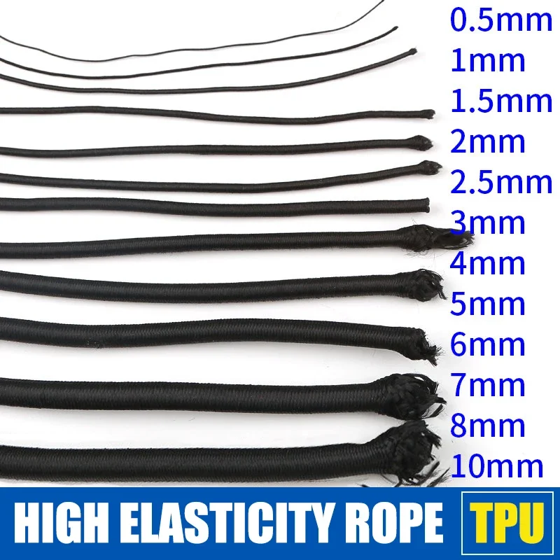0.5/0.8/1/1.5/10mm Strong Elastic Rope Bungee Shock Cord Stretch String For DIY Jewelry Making Garment Sewing DIY Handmade Craft
0.5/0.8/1/1.5/10mm Strong Elastic Rope Bungee Shock Cord Stretch String For DIY Jewelry Making Garment Sewing DIY Handmade Craft