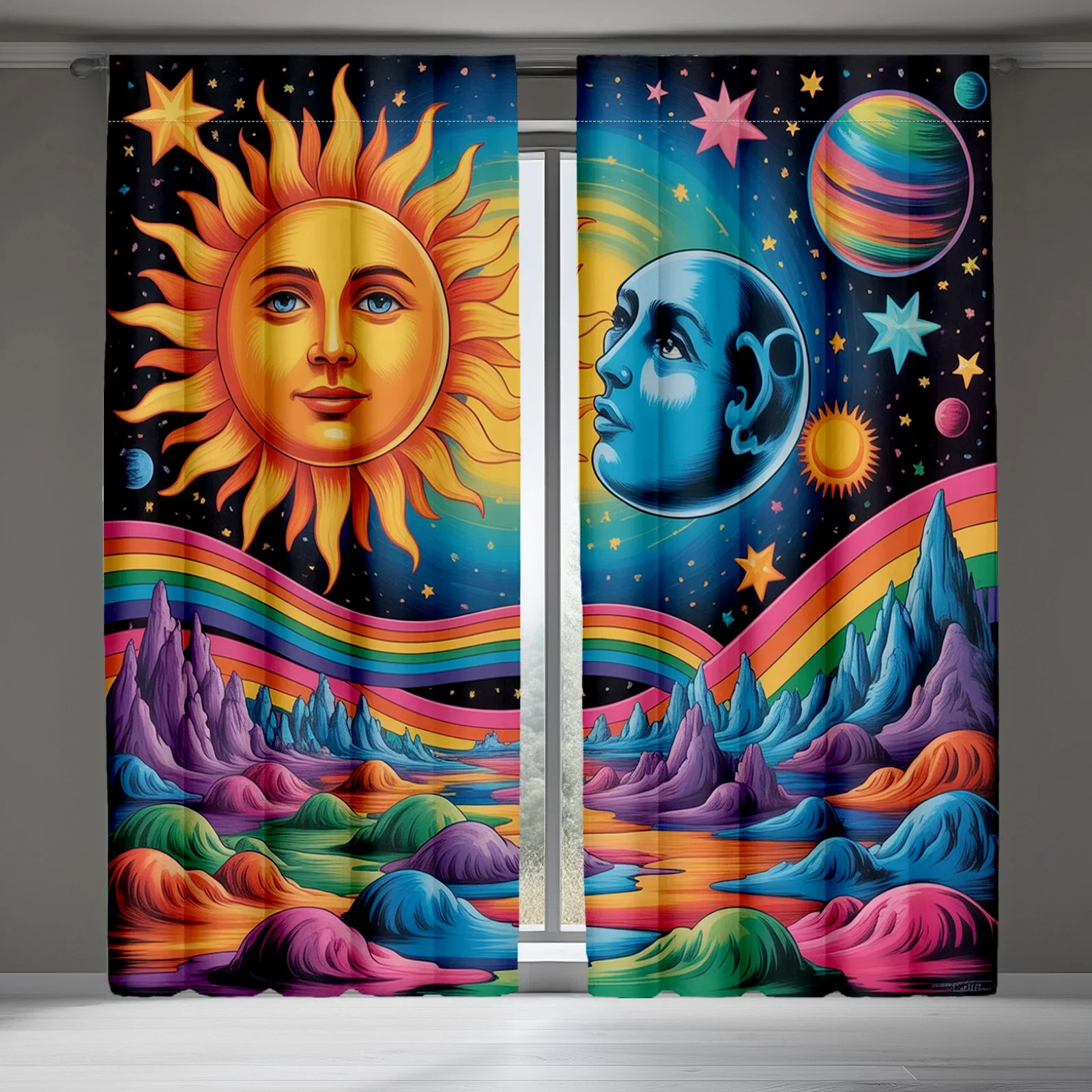 Painted dreamlike cosmic scene Print Drapes Room Darkening Window Curtains for Home Decor,Rod Pocket Blackout Curtains Bedroom
Painted dreamlike cosmic scene Print Drapes Room Darkening Window Curtains for Home Decor,Rod Pocket Blackout Curtains Bedroom