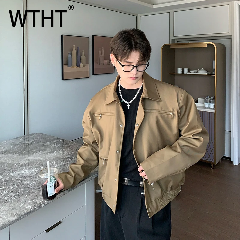 WTHT модные мужские однотонные пальто с металлической молнией, винтажная куртка с длинными рукавами в корейском стиле, мужская осень 2023, 2A1731
WTHT модные мужские однотонные пальто с металлической молнией, винтажная куртка с длинными рукавами в корейском стиле, мужская осень 2023, 2A1731