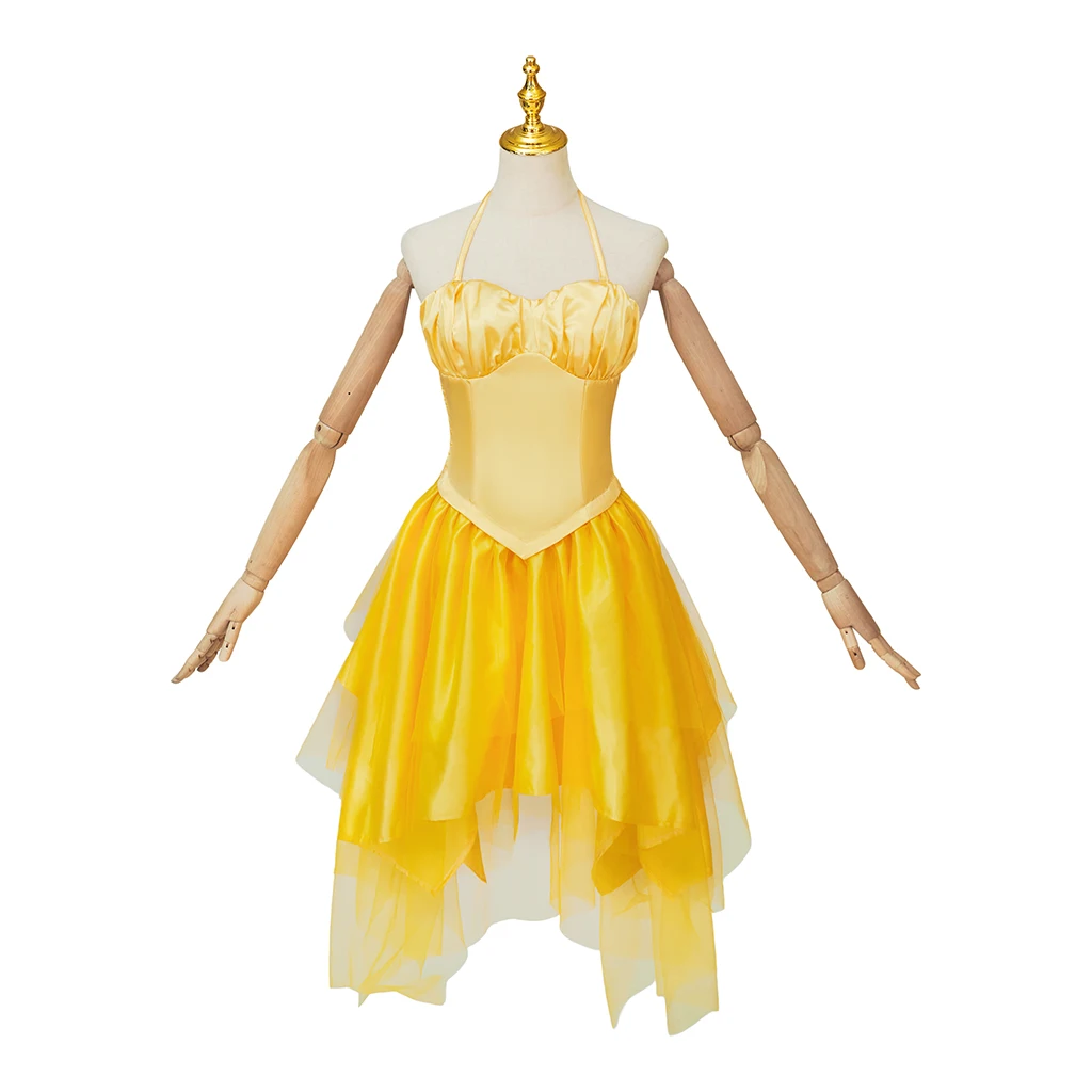 Musical Wicked Glinda Cosplay Costume Woman's Yellow Dress Halloween Stage Performance Outfit
Musical Wicked Glinda Cosplay Costume Woman's Yellow Dress Halloween Stage Performance Outfit