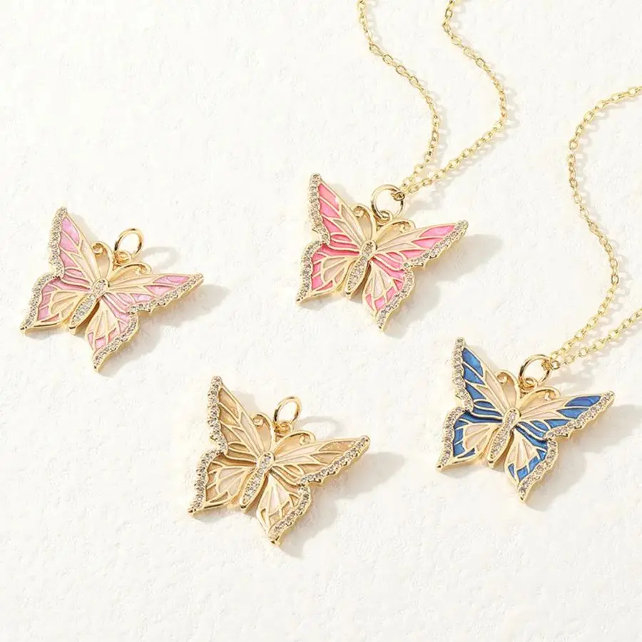 Butter Flora Butterfly Pendant Design Fashion Girl Cosplay Party Butterfly Pendant Romantic Cute Necklace Jewelry
Butter Flora Butterfly Pendant Design Fashion Girl Cosplay Party Butterfly Pendant Romantic Cute Necklace Jewelry
