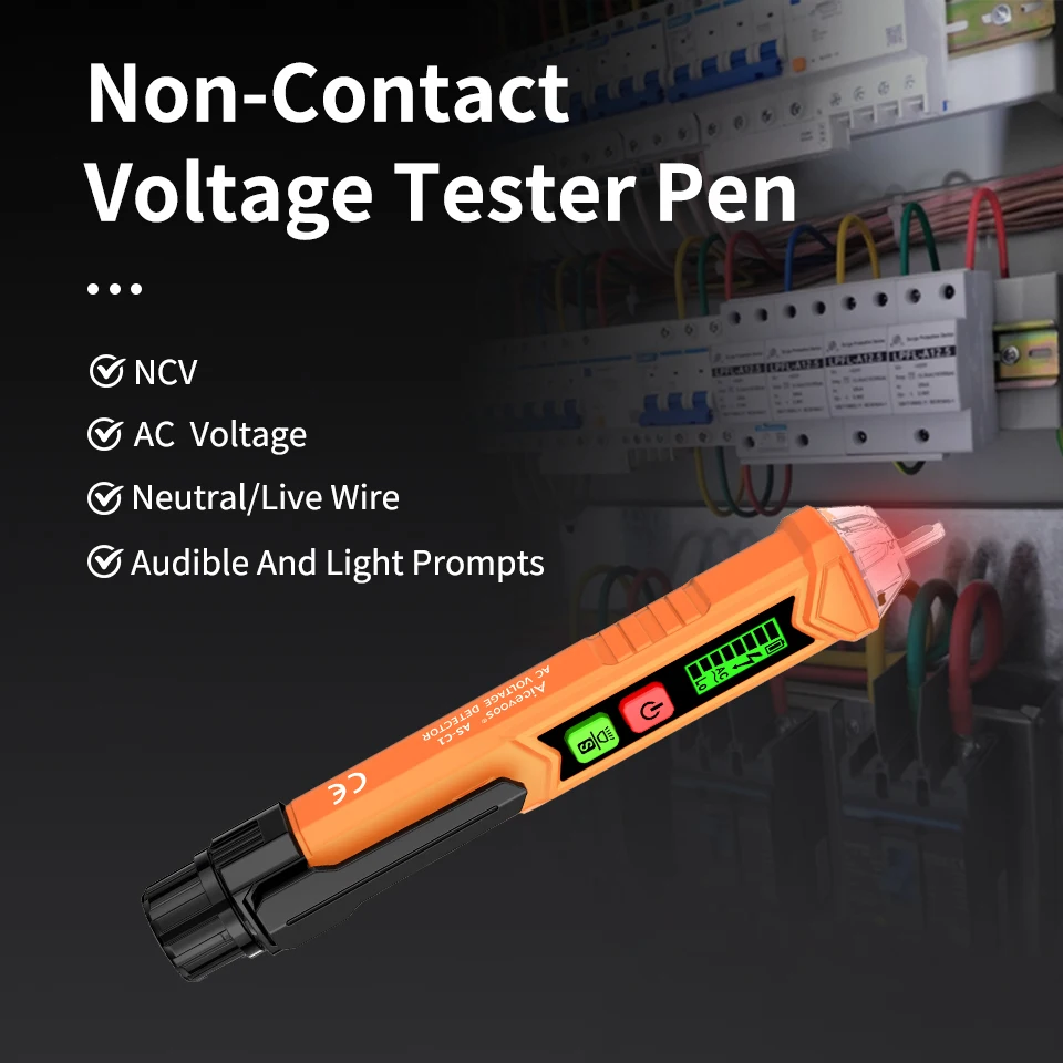 Aicevoos Non-Contact Voltage Tester Pen Induced Electric Pen Voltage Detector Electric Sensor AC 12-1000V Breakpoint Finder
Aicevoos Non-Contact Voltage Tester Pen Induced Electric Pen Voltage Detector Electric Sensor AC 12-1000V Breakpoint Finder