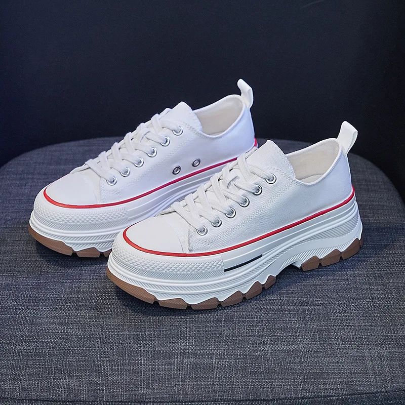 Women's Shoes Casual Canvas Shoes Korean Style Thick Sole Height Increasing Student Shoes Summer New Arrival 2025
Women's Shoes Casual Canvas Shoes Korean Style Thick Sole Height Increasing Student Shoes Summer New Arrival 2025