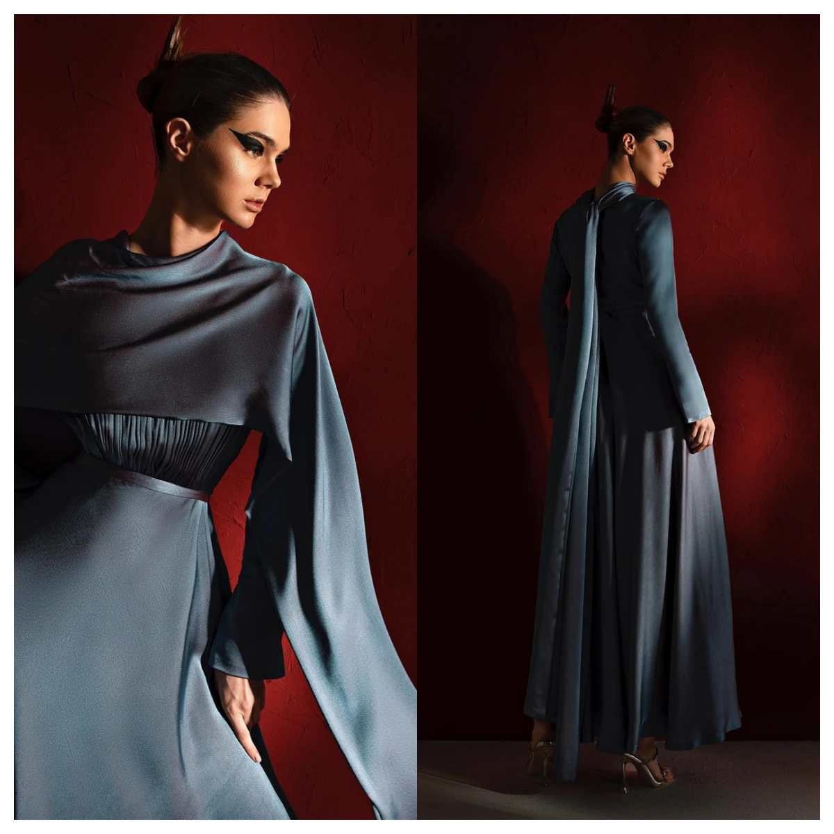 Customized High Quality Dark Royal Blue Jersey Evening Dress V-Neck Long Sleeves Celebrity Gowns Ribbons Special Occasion Gowns
Customized High Quality Dark Royal Blue Jersey Evening Dress V-Neck Long Sleeves Celebrity Gowns Ribbons Special Occasion Gowns