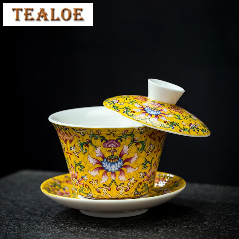 Керамический Гайваньский эмалированный цвет в дворцовом стиле с крышкой, легкая чайная чашка, роскошная китайская красота, заварочный чайник, домашний чайный сервиз, аксессуары
Керамический Гайваньский эмалированный цвет в дворцовом стиле с крышкой, легкая чайная чашка, роскошная китайская красота, заварочный чайник, домашний чайный сервиз, аксессуары