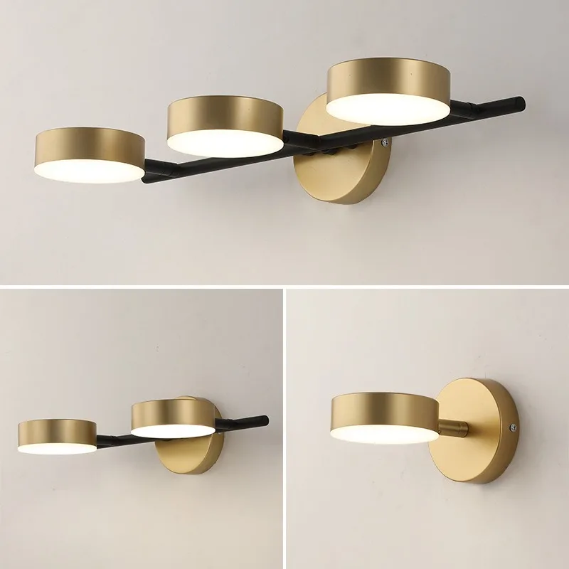 Nordic mirror headlights, modern simple makeup wash led lights for bathroom mirror cabinets
Nordic mirror headlights, modern simple makeup wash led lights for bathroom mirror cabinets