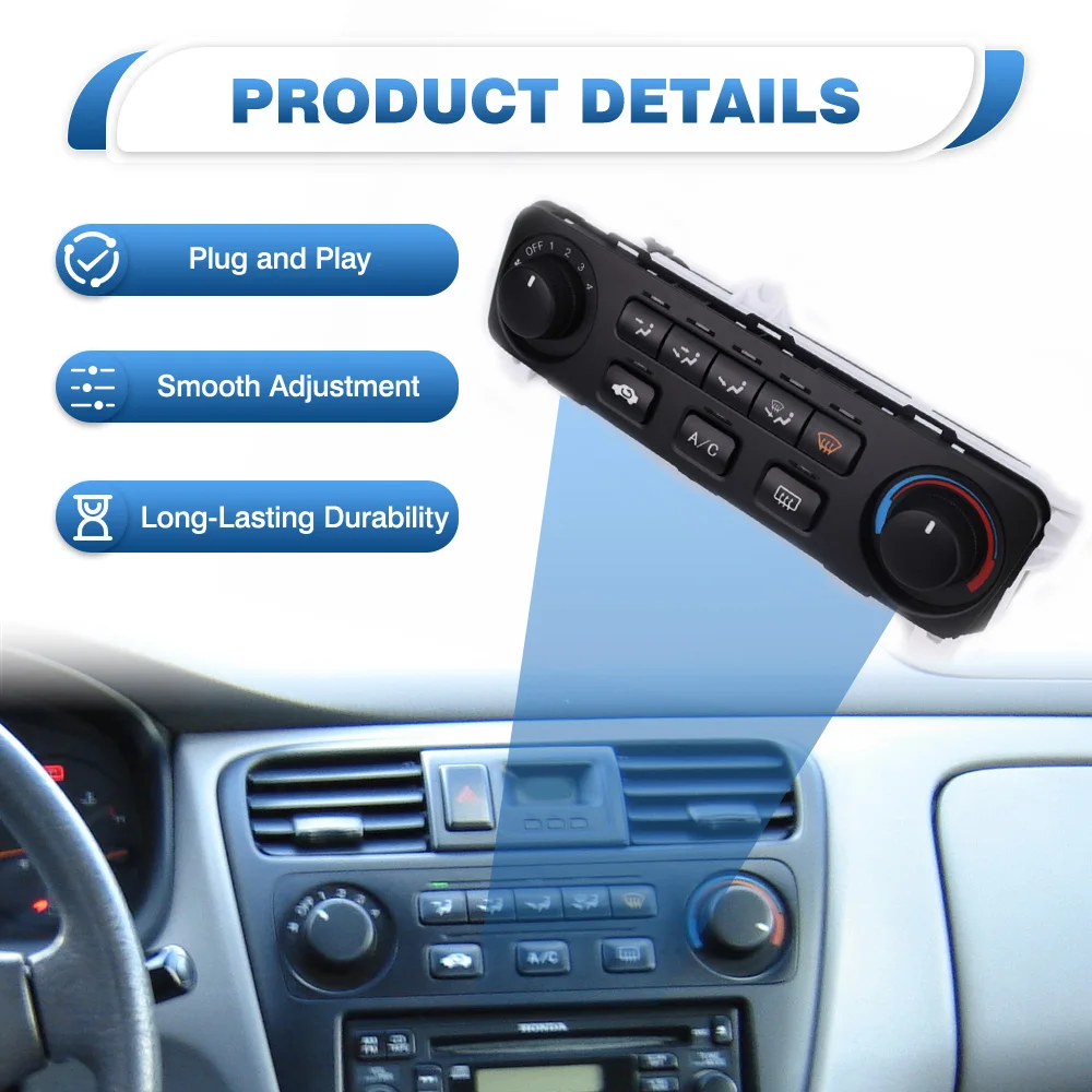 Car AC Heater Panel Climate Control Switch for Honda Accord 2001-2002 Left Hand Drive
Car AC Heater Panel Climate Control Switch for Honda Accord 2001-2002 Left Hand Drive