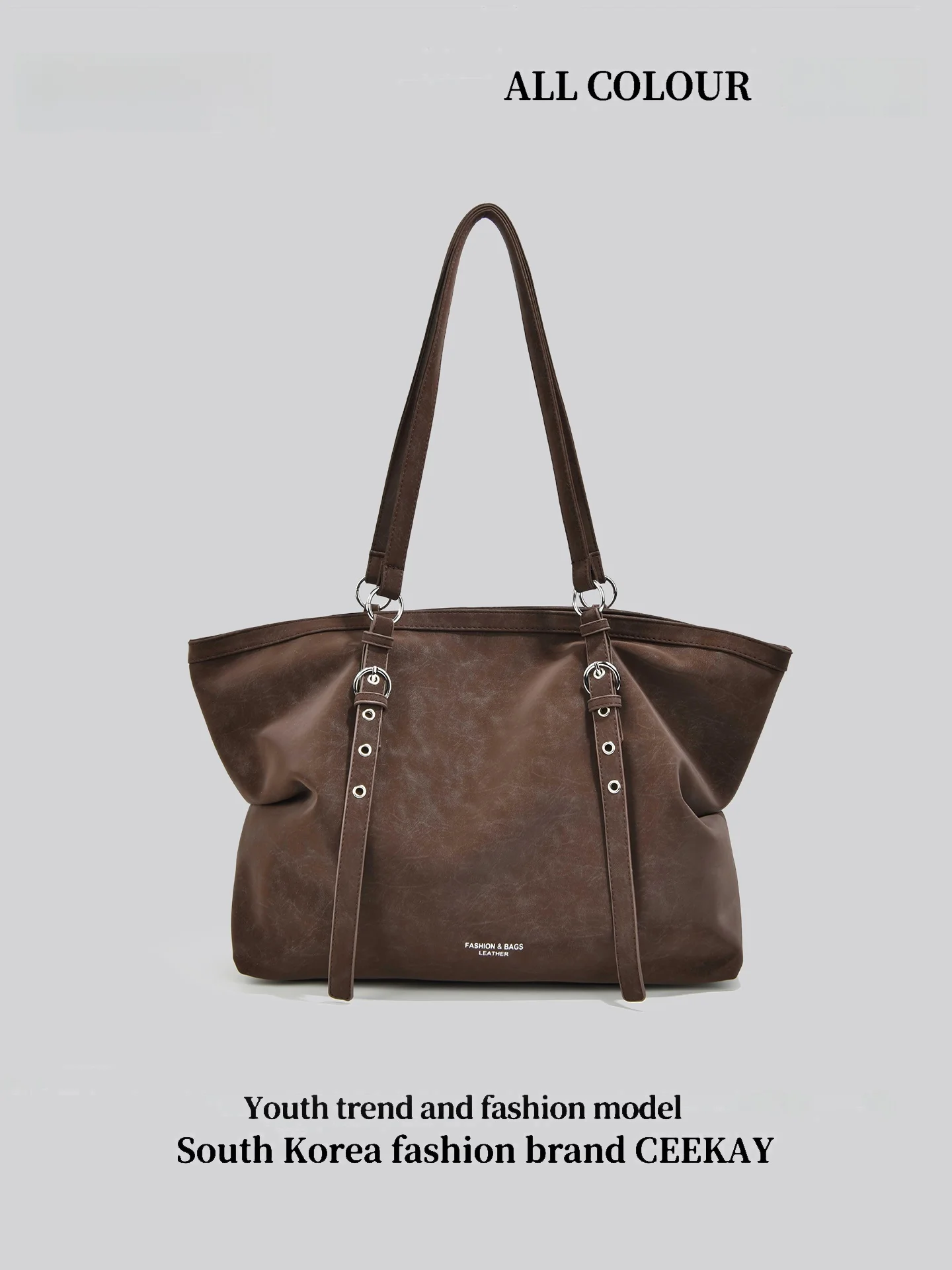 Ceekay Original Design Retro Tote Bag Women's New Large Capacity Commuter Single Shoulder Bag Versatile High-End Feeling Bag
Ceekay Original Design Retro Tote Bag Women's New Large Capacity Commuter Single Shoulder Bag Versatile High-End Feeling Bag