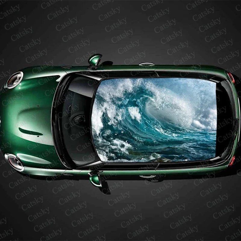 Waves Ocean Beach Car roof sticker wrap racing SUV accessories packaging painting PVC car accessories graphic decals
Waves Ocean Beach Car roof sticker wrap racing SUV accessories packaging painting PVC car accessories graphic decals