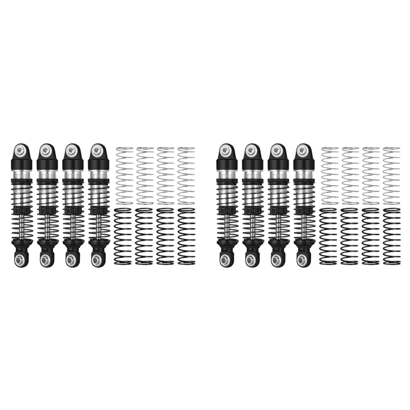 B49B-8Pcs Metal Oil Shock Absorber Damper For Traxxas TRX4M TRX-4M 1/18 RC Crawler Car Upgrade Parts Accessories, Black
B49B-8Pcs Metal Oil Shock Absorber Damper For Traxxas TRX4M TRX-4M 1/18 RC Crawler Car Upgrade Parts Accessories, Black