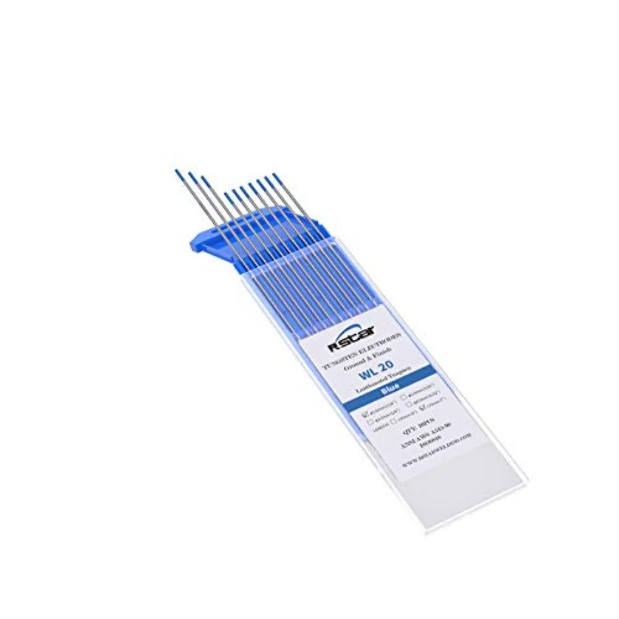 Электроды из вольфрама для TIG-сварки WL20, 2% лантанированные, 1/16" x 7", синие, EWLa20, упаковка 10 шт.
Электроды из вольфрама для TIG-сварки WL20, 2% лантанированные, 1/16" x 7", синие, EWLa20, упаковка 10 шт.