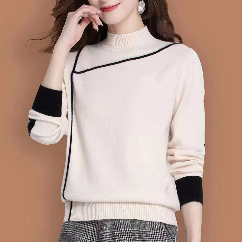 Women Turtleneck Knitted Sweater Pullovers New Spring Autumn Korean Fashion Loose Jumper Casual Long Sleeve Warm Top E2514
Women Turtleneck Knitted Sweater Pullovers New Spring Autumn Korean Fashion Loose Jumper Casual Long Sleeve Warm Top E2514