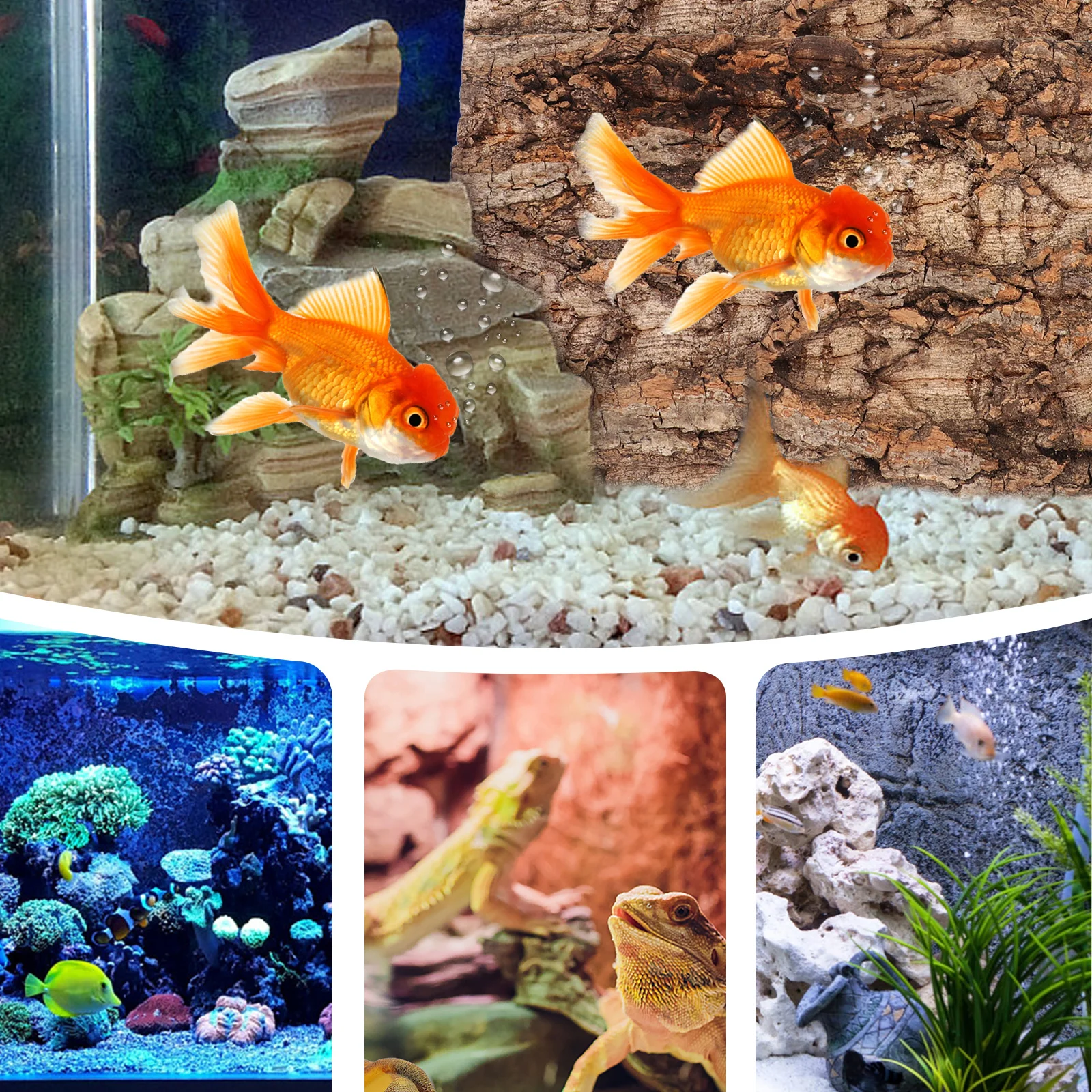 Natural Reptile Terrarium Bark Fish Background Wall Aquarium Ornament Brown Durable Easy Placement Reusable Desktop Accessory
Natural Reptile Terrarium Bark Fish Background Wall Aquarium Ornament Brown Durable Easy Placement Reusable Desktop Accessory