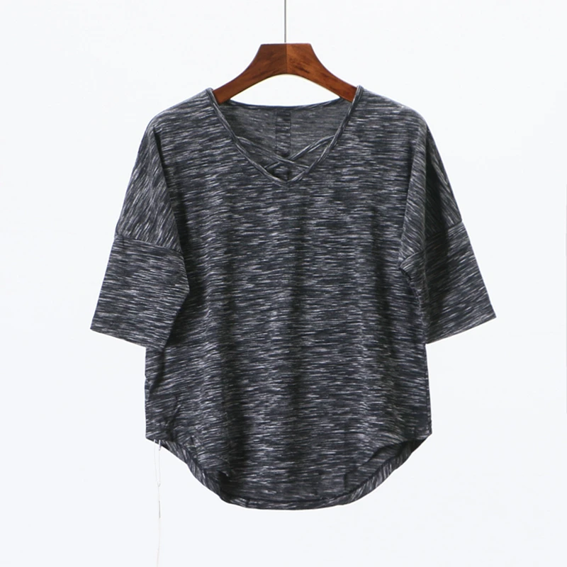 Mens Casual ort Sve T-irt Yoga Fitn Elastic Comfortable New Summer Top Women's Faion Brand Clip 2E092
Mens Casual ort Sve T-irt Yoga Fitn Elastic Comfortable New Summer Top Women's Faion Brand Clip 2E092