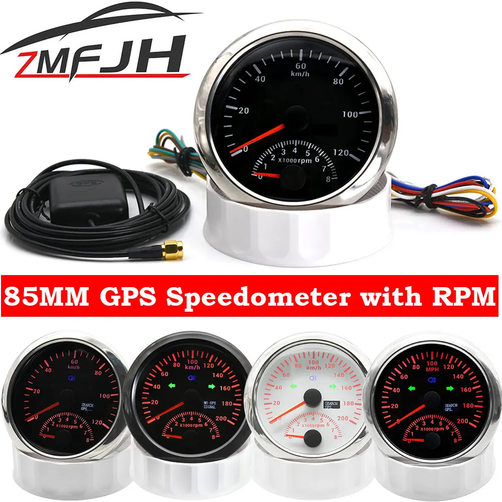 Универсальный 85 мм GPS-спидометр 120 км/ч 200 км/ч 200MPH GPS-измеритель скорости одометр с тахометром 8000 об/мин с GPS-антенной
Универсальный 85 мм GPS-спидометр 120 км/ч 200 км/ч 200MPH GPS-измеритель скорости одометр с тахометром 8000 об/мин с GPS-антенной