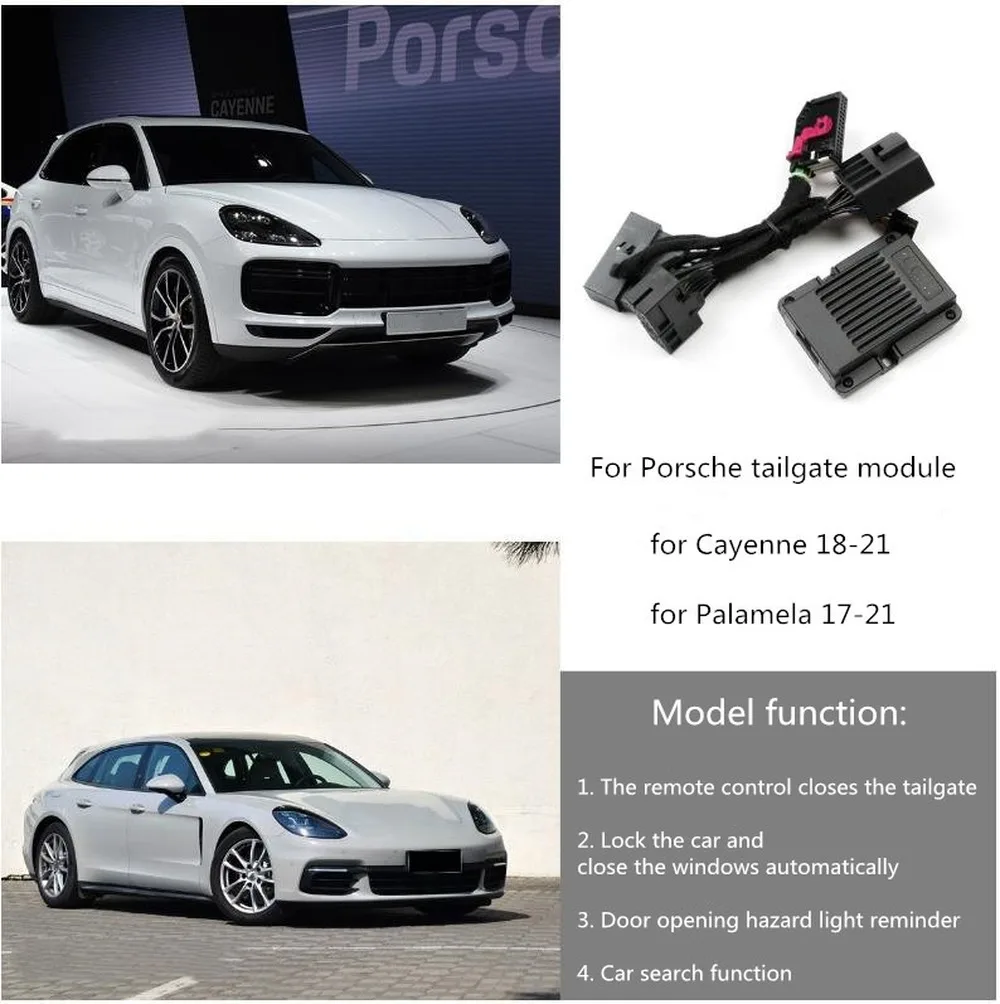 Remote close control module for Porsche Cayenne Macan Panamera smart switch electric tail controller
Remote close control module for Porsche Cayenne Macan Panamera smart switch electric tail controller