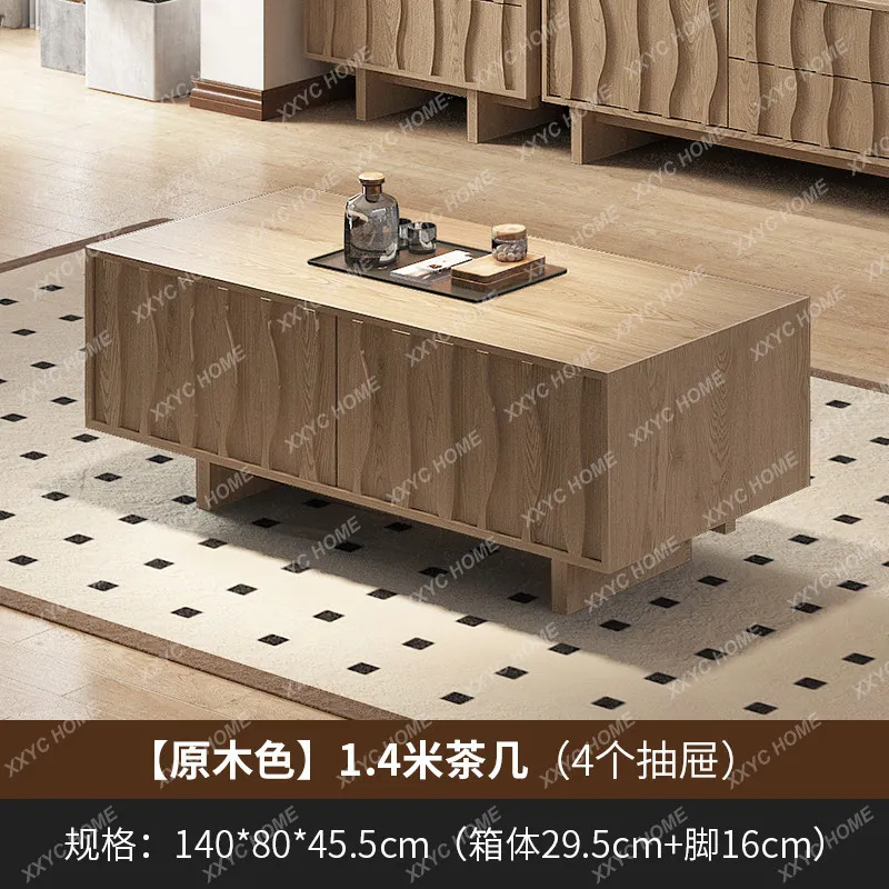 L Medieval black walnut color coffee table, retro wabi sandy wind solid wood living room home minimalist tea table
L Medieval black walnut color coffee table, retro wabi sandy wind solid wood living room home minimalist tea table