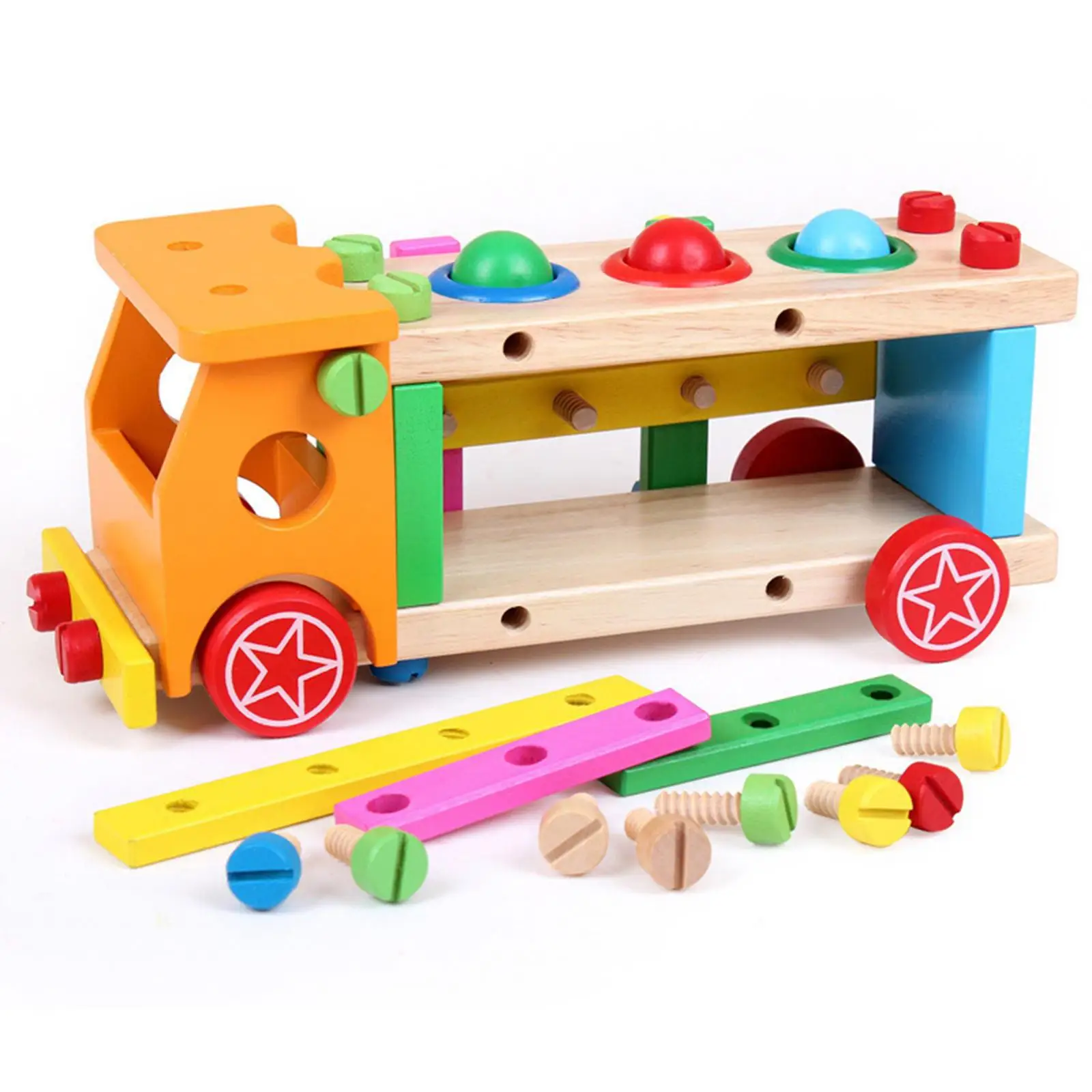 Wood Play Tool Set Pounding Toy Colorful Assembly Engineering Truck Toy Montessori Toy for Kids Ages 3 4 5 Children Preschool
Wood Play Tool Set Pounding Toy Colorful Assembly Engineering Truck Toy Montessori Toy for Kids Ages 3 4 5 Children Preschool