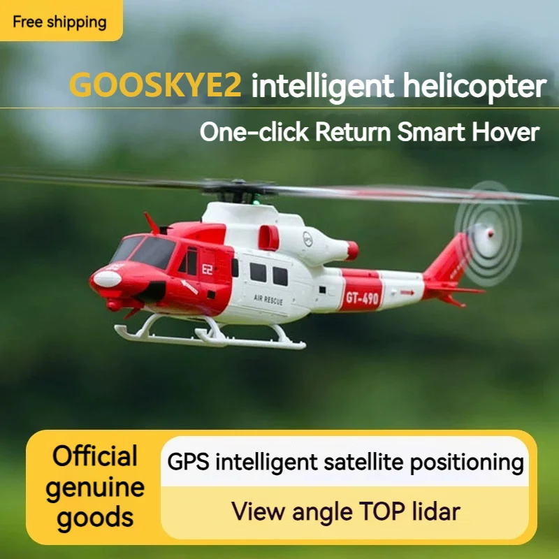 Goosky GPS Intelligent Remote-Controlled Helicopter E2 Drone Simulation Fighter Toy Realistic Aircraft Design RC Helicopters
Goosky GPS Intelligent Remote-Controlled Helicopter E2 Drone Simulation Fighter Toy Realistic Aircraft Design RC Helicopters