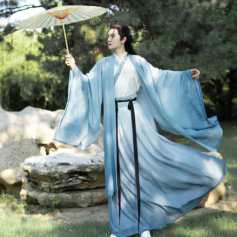 Оригинальный новый стиль Hanfu для мужчин, так и для женщин, блузка длиной до талии и юбка, рубашка с большими рукавами, элегантный и романтический комплект
Оригинальный новый стиль Hanfu для мужчин, так и для женщин, блузка длиной до талии и юбка, рубашка с большими рукавами, элегантный и романтический комплект