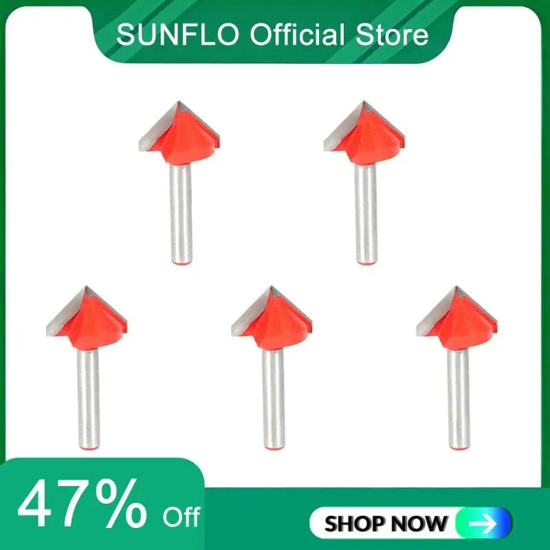 SUNFLO 5X CNC Engraving V Groove Bit 3D Bits Router Carving Cutter Tool 90 Degree 6Mmx22mm
SUNFLO 5X CNC Engraving V Groove Bit 3D Bits Router Carving Cutter Tool 90 Degree 6Mmx22mm