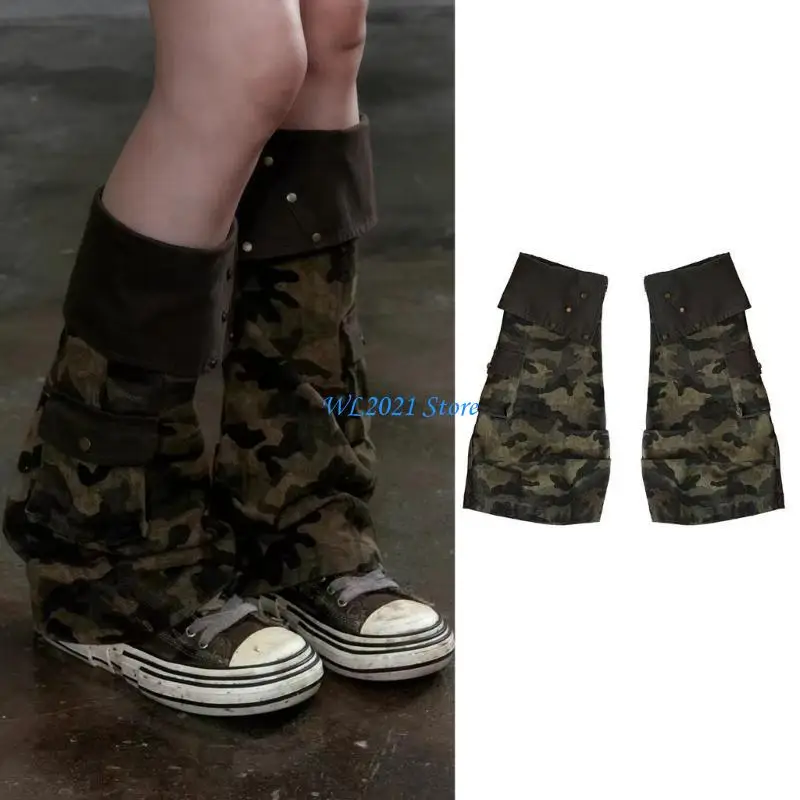 G5GC Women Grunge Baggy Leg Warmers Washed Denims Camouflage Turn Cuffs Leg Covers
G5GC Women Grunge Baggy Leg Warmers Washed Denims Camouflage Turn Cuffs Leg Covers