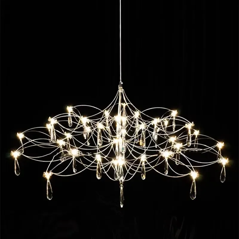 Итальянское звездное небо, люстра для ресторана, постмодернистский магазин, стойка регистрации, хрустальная люстра из нержавеющей стали 
Итальянское звездное небо, люстра для ресторана, постмодернистский магазин, стойка регистрации, хрустальная люстра из нержавеющей стали