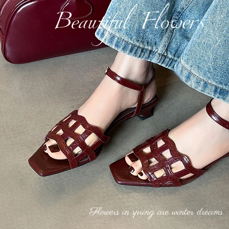 Women Shoes French Style Elegant Sandals Woman Square Heel Sandals For Girls Party Pumps Summer Sandalias
Women Shoes French Style Elegant Sandals Woman Square Heel Sandals For Girls Party Pumps Summer Sandalias