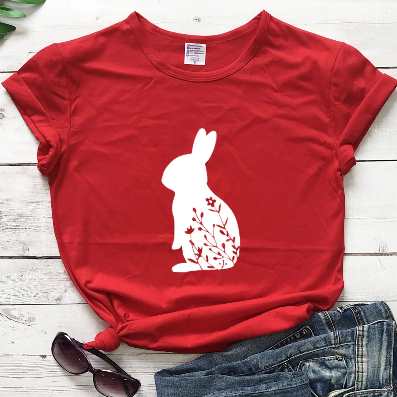 Cotton Women T Shirt Bunny Rabbit Printed Tshirt Ladies Short Sleeve Tee Shirt Women Female Tops Clothes woman tshirts
Cotton Women T Shirt Bunny Rabbit Printed Tshirt Ladies Short Sleeve Tee Shirt Women Female Tops Clothes woman tshirts