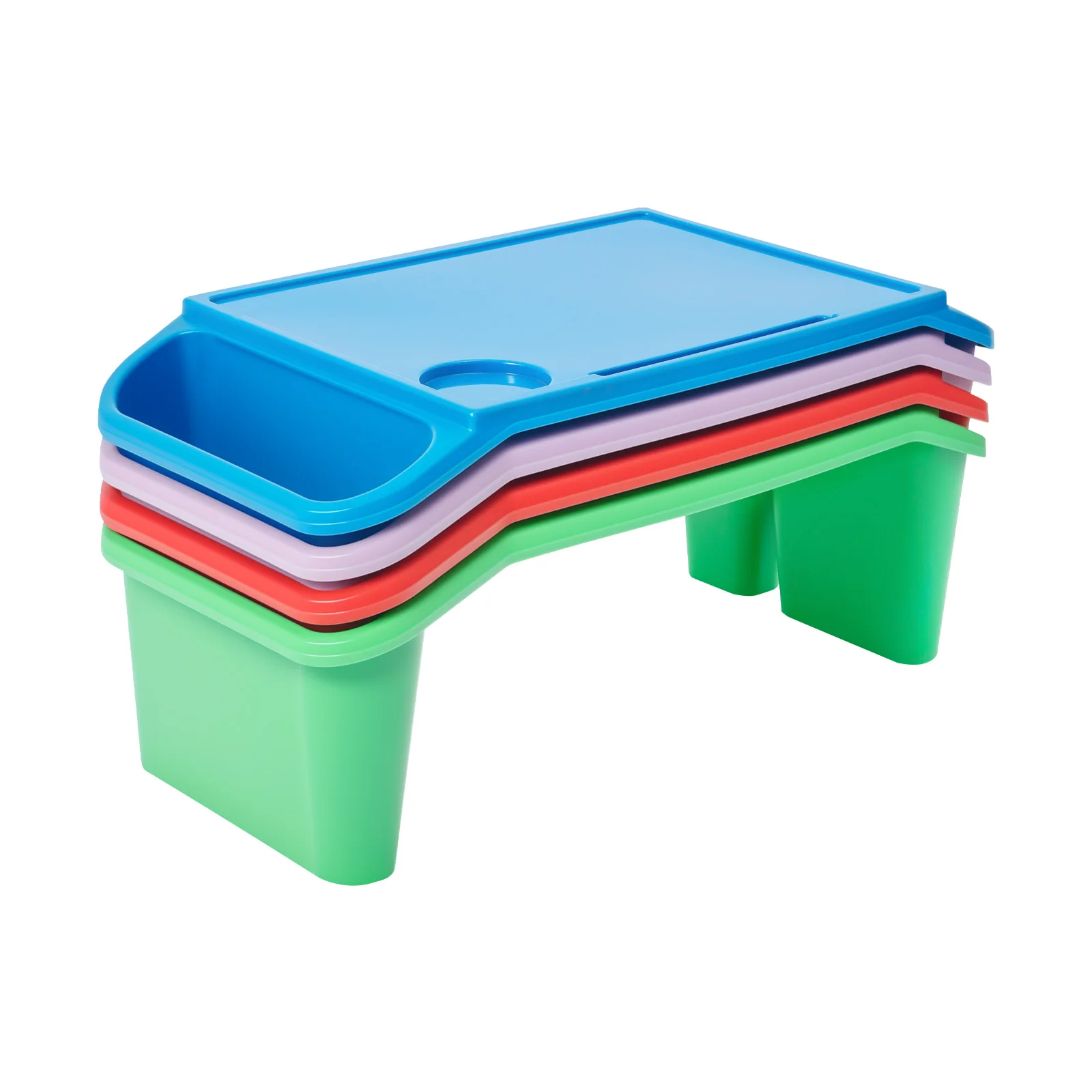 4 Pcs Kids Lap Desk Tray (Blue, Red, Green, Purple), Plastic Breakfast Laptop Trays with Side Pockets, Portable Lap Bed Table
4 Pcs Kids Lap Desk Tray (Blue, Red, Green, Purple), Plastic Breakfast Laptop Trays with Side Pockets, Portable Lap Bed Table
