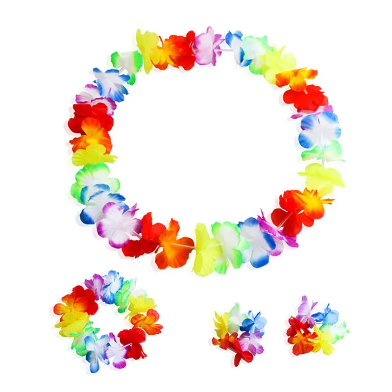 Hawaii Cloth Flower Garland Necklace Headring Wristband For Christmas New Year Festival Wedding Party Decorations Supplies 4 Pcs
Hawaii Cloth Flower Garland Necklace Headring Wristband For Christmas New Year Festival Wedding Party Decorations Supplies 4 Pcs