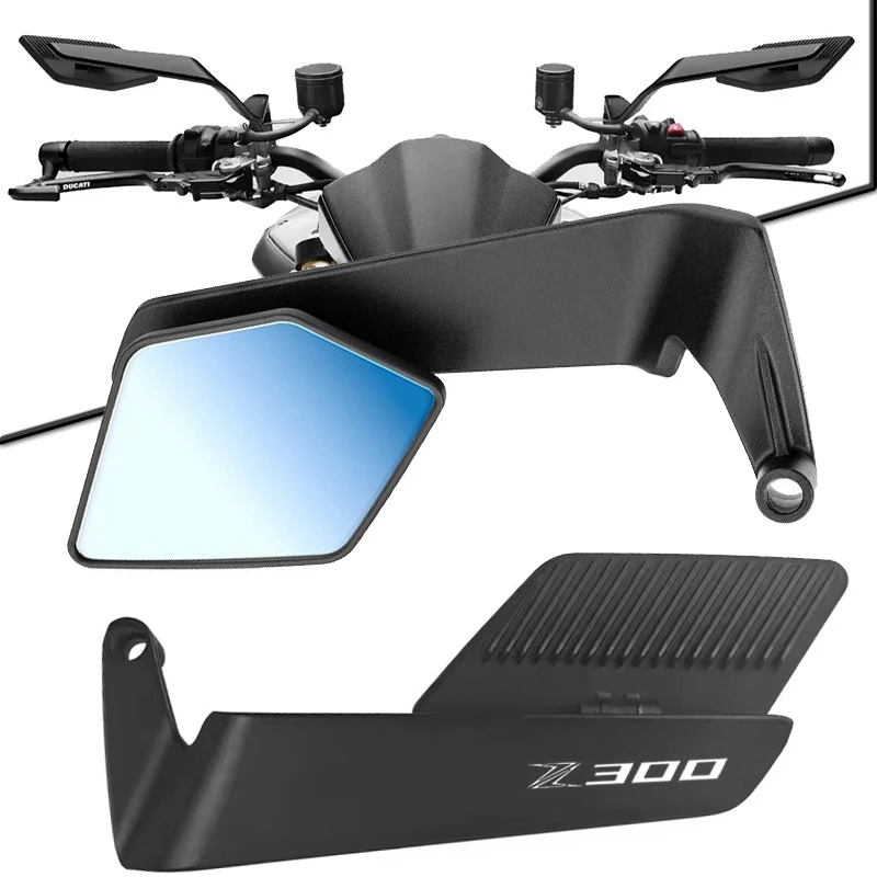 For KAWASAKI Z 300 Z300 Motorcycle Mirrors Stealth Winglets Mirror Rotate Adjustable Mirrors
For KAWASAKI Z 300 Z300 Motorcycle Mirrors Stealth Winglets Mirror Rotate Adjustable Mirrors