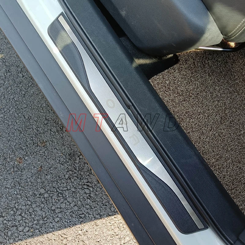 Для ORA GOOD FUNKY CAT ES11 EV аксессуар 2022-2025 нержавеющая хромированная накладка на порог автомобиля, защитная пластина для педали, Стайлинг 
Для ORA GOOD FUNKY CAT ES11 EV аксессуар 2022-2025 нержавеющая хромированная накладка на порог автомобиля, защитная пластина для педали, Стайлинг