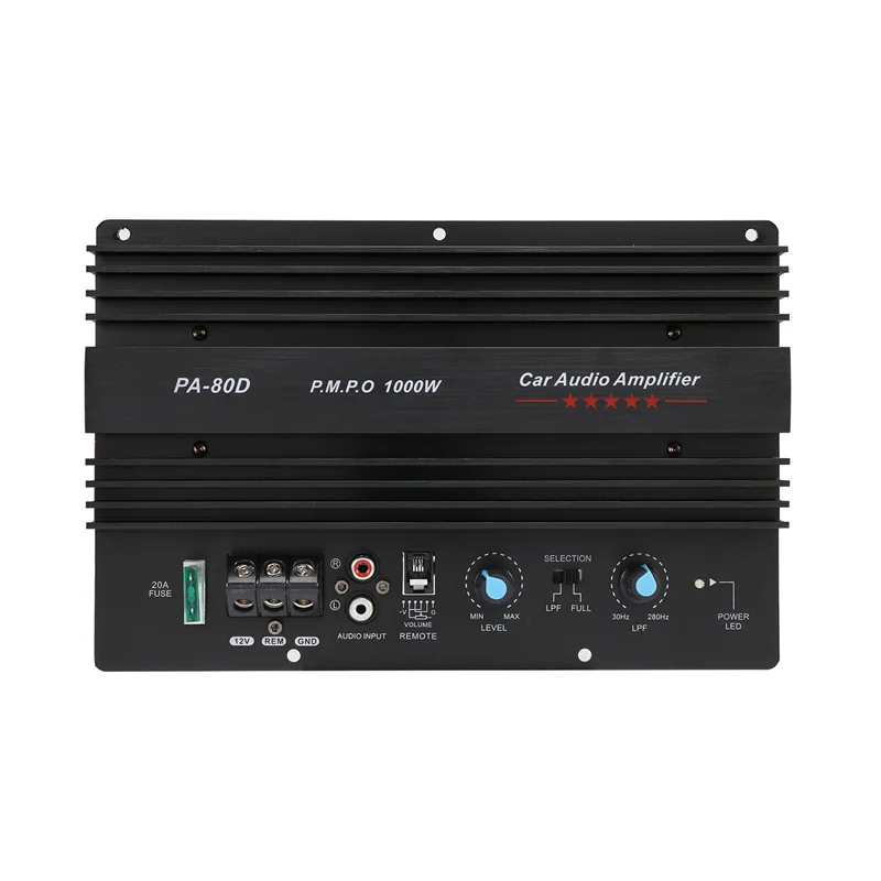 A85E-12V 1000W Car Audio High Power Amplifier Amp Board Powerful Subwoofer Bass Amp PA-80D
A85E-12V 1000W Car Audio High Power Amplifier Amp Board Powerful Subwoofer Bass Amp PA-80D